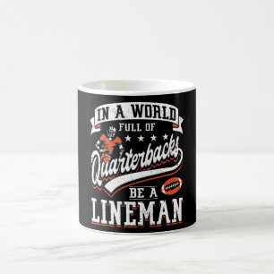 Caneca De Café Engraçado Futebol Lineman