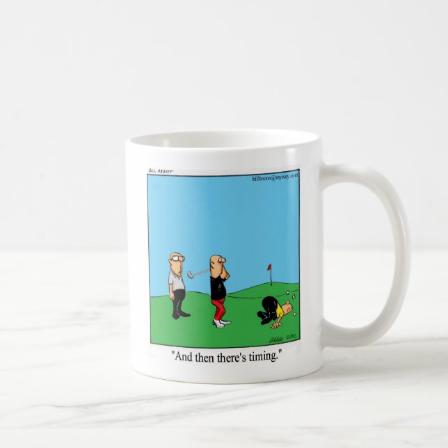 Caneca De Café Engraçado Golf Humor Mug (Direita)