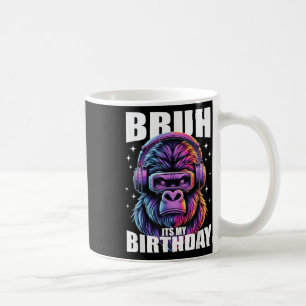 Caneca De Café Engraçado Gorilla Aniversário Garotos Adultos Bruh