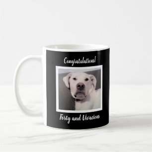 Caneca De Café Engraçado, Grumpy, aniversário de 40 anos, branc