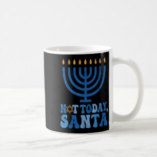 Caneca De Café Engraçado Hanukkah Hoje Não Papai noel Menorah Cha