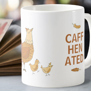 Caneca De Café Engraçado Hen Pun Chicken Coffee Mug