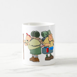 Caneca De Café Engraçado Hikers ao ar livre acampando humor