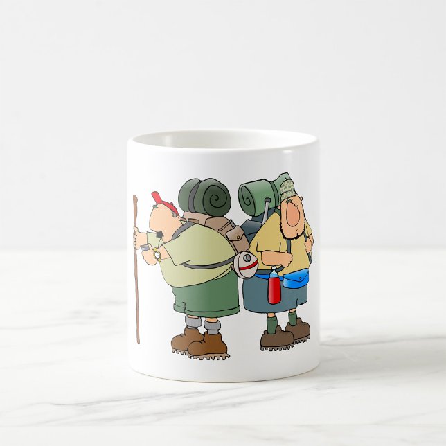 Caneca De Café Engraçado Hikers ao ar livre acampando humor (Criador carregado)