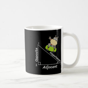 Caneca De Café Engraçado Hipo Skater Geometria Hipotenusa Math Bo