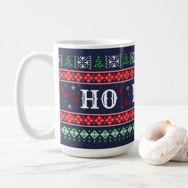 Caneca De Café Engraçado HO NÃO É Natal Curmudgeon (Com Donut)