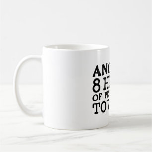 Caneca De Café Engraçado Humor de Escritório - 8 Horas de Fingênc