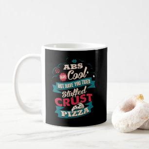 Caneca De Café Engraçado Humor de Workout, Abs vs Pizza, Novidade