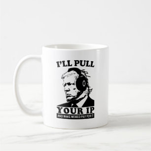 Caneca De Café Engraçado IA Gamer Trump Deep Faep Memória Pull IP