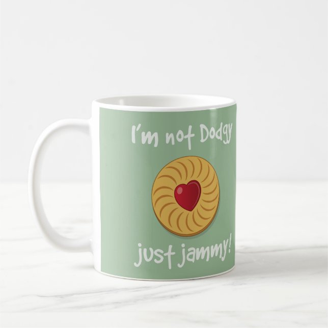 Caneca De Café Engraçado Jammy Dodger Biscuit Mug (Esquerda)