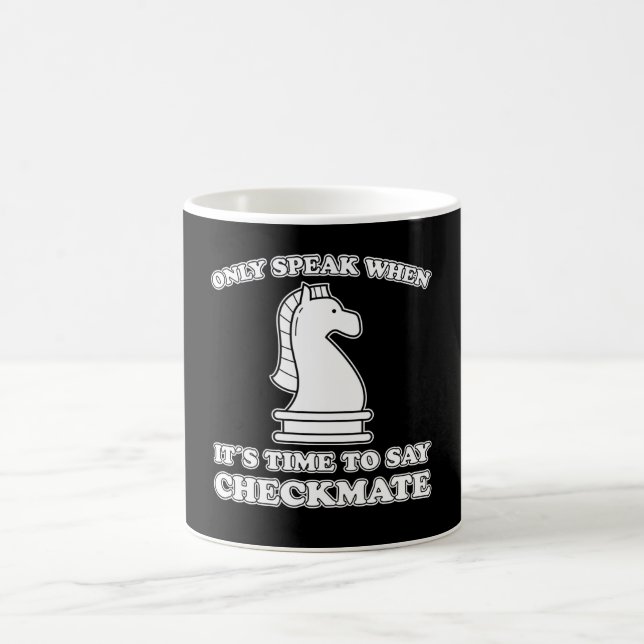 Caneca De Café Engraçado Jogo Chess Piece Chess Player Divertido  (Centro)