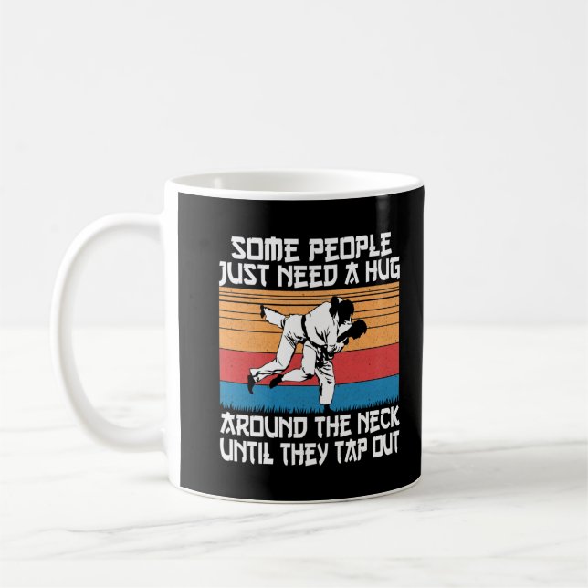 Caneca De Café Engraçado Judo Jiu Jitsu Arte Marcial Humor (Esquerda)