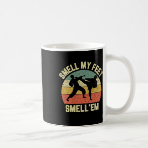 Caneca De Café Engraçado Karate Cheira Meus Pés De Artes Marciais