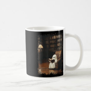 Caneca De Café Engraçado Livro Fantasma Lendo Livros Sobre Profes