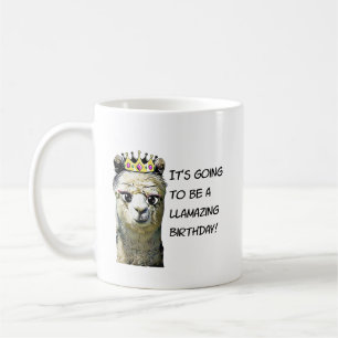 Caneca De Café Engraçado Llama Birthday Mug