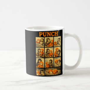 Caneca De Café Engraçado macaco macaque meme japonês fofo soco 