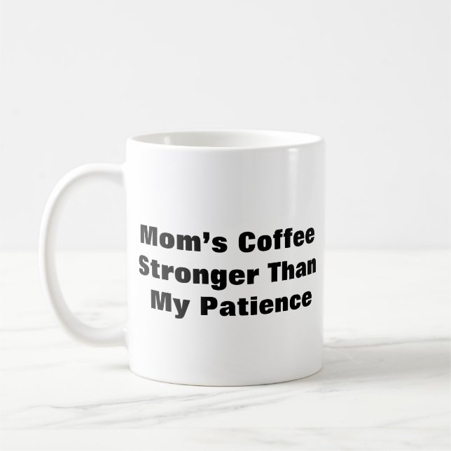 Caneca De Café Engraçado Mãe Mug - "Café da Mãe: (Esquerda)