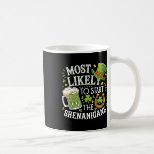 Caneca De Café Engraçado Mais Propenso a Iniciar as Travessuras S