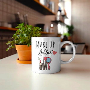 Caneca De Café Engraçado Makeup Addict