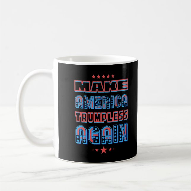 Caneca De Café Engraçado Manter A Marca-América Trumpless Novamen (Esquerda)