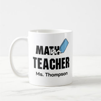 Caneca De Café Engraçado Matemático Professor Blue Eraser