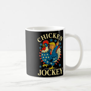 Caneca De Café Engraçado Meme Chicken Jockey