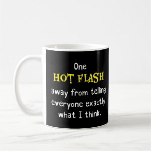 Caneca De Café Engraçado Menopausa Hot Flash Hormona Piada de Hum
