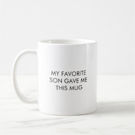 Caneca De Café Engraçado Meu Filho Favorito Café Mug