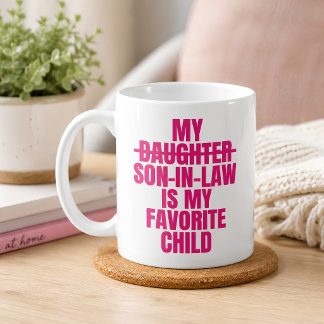 Caneca De Café Engraçado Meu Genro É Meu Filho Favorito