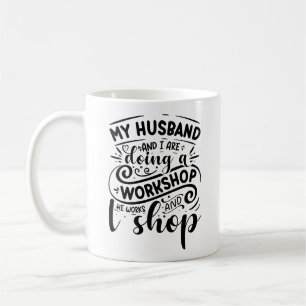 Caneca De Café Engraçado Meu marido e eu somos