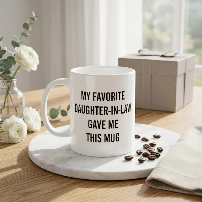 Caneca De Café Engraçado Minha Filha Política Favorita Me Deu Iss (Criador carregado)