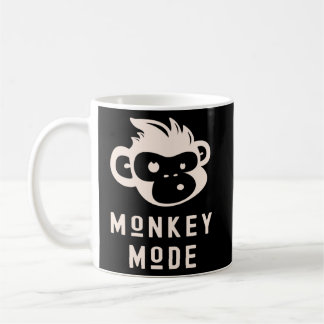 Caneca De Café Engraçado Modo Macaco Legal Chimp Wilmate Primate 