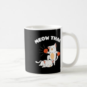 Caneca De Café Engraçado Muay Tailandês Gata Tailandês Boxando Gi