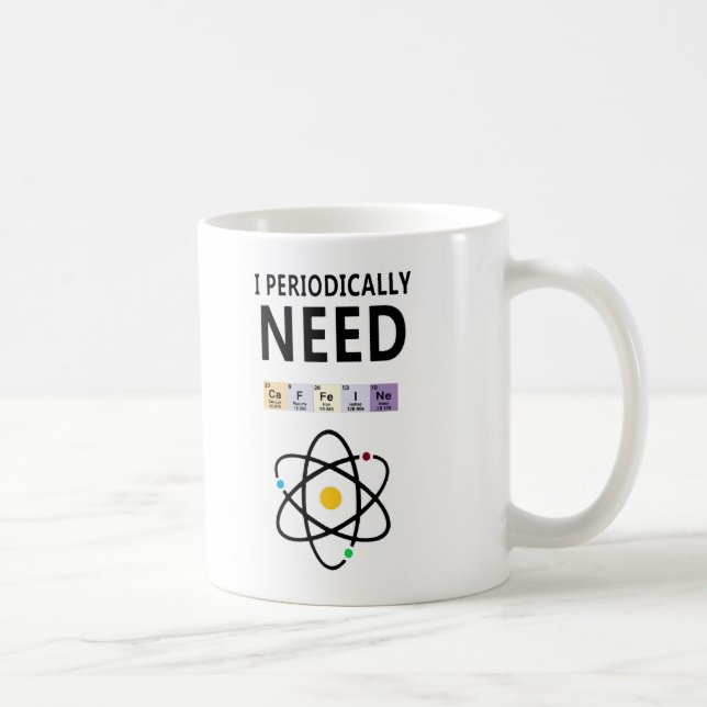Caneca De Café Engraçado Mug de Química - Eu Periodicamente Preci (Direita)