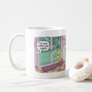 Caneca De Café Engraçado Mug para amantes de cachorro.