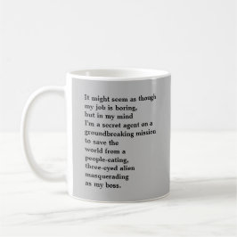 Caneca De Café Engraçado Mug para o escritório
