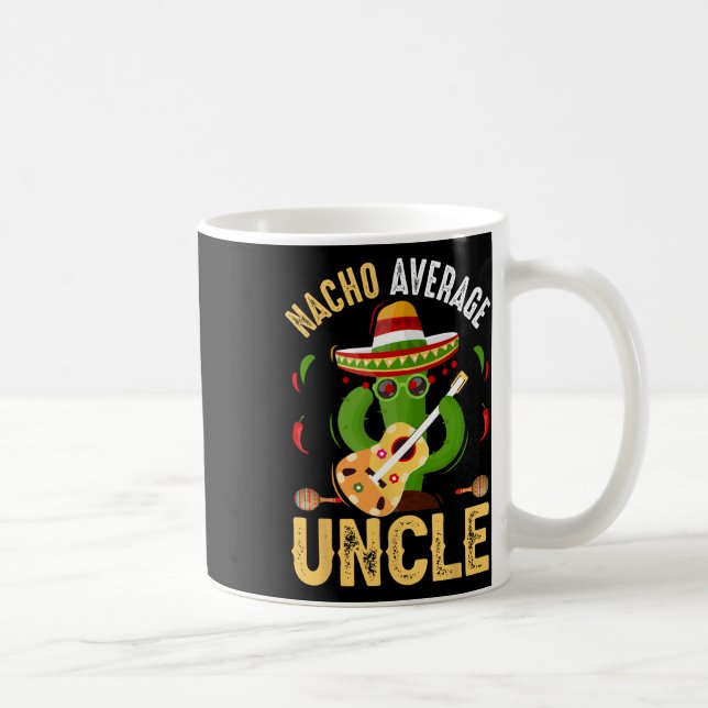 Caneca De Café Engraçado Nacho Médio Tio Cinco De Mayo Mexicano (Direita)
