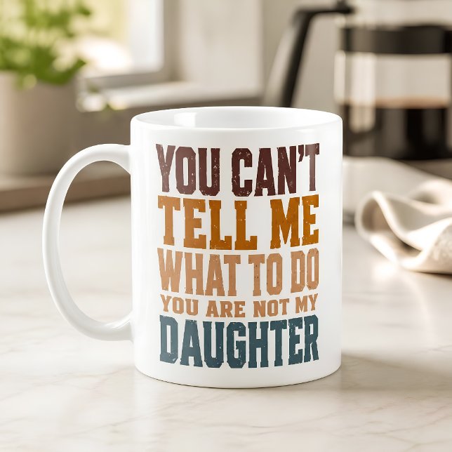Caneca De Café Engraçado Não É Minha Filha (Criador carregado)