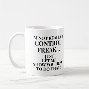 Caneca De Café Engraçado, não é um truque de controle, deixe-m