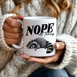 Caneca De Café Engraçado Não Hoje Não É Corrente Centeada