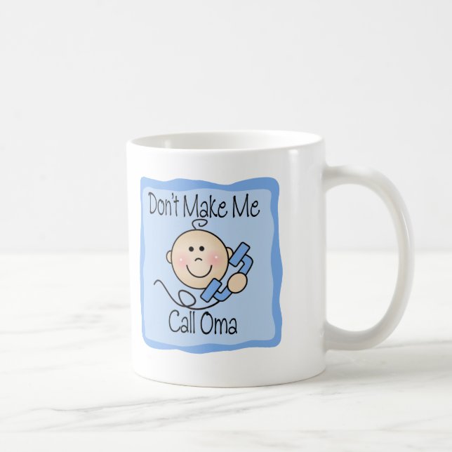 Caneca De Café Engraçado não me faça a chamada Oma (Direita)