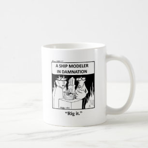 Caneca De Café Engraçado Navio Modelo De Cartoon Mug!