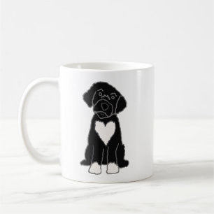 Caneca De Café Engraçado, negro, cachorro-d'água