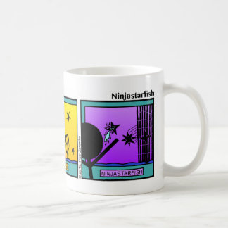 Caneca De Café Engraçado Ninja Starfish Stickman Mug - 103
