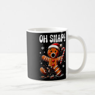 Caneca De Café Engraçado Pão de Natal Homem de Bolo Paj