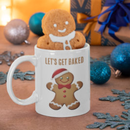 Caneca De Café Engraçado Pão de Natal Personalizado