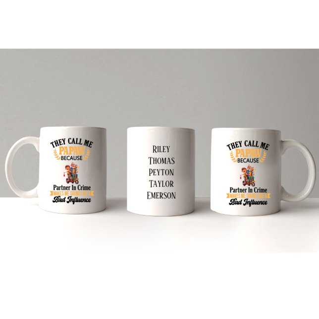 Caneca De Café Engraçado Papaw, Avô, Avô, Personalizável (Funny Papaw, Grandpa, Grandfather, Customizable Coffee Mug
)