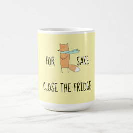 Caneca De Café Engraçado Para Fox Sake Feche O Fecho