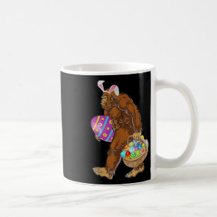 Caneca De Café Engraçado Pé-Grande Caçando Ovos de Páscoa