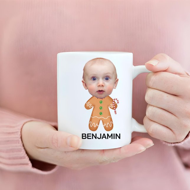 Caneca De Café Engraçado personagem com o rosto do bebê Foto Ging (Criador carregado)